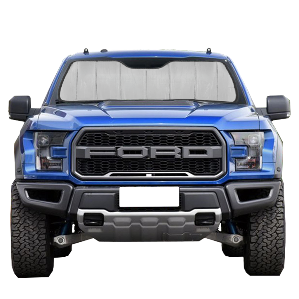 Custom Fit Car Front Window Foldable Sunshade for Ford Super Duty/F-Series/Excursion (1999-2007)