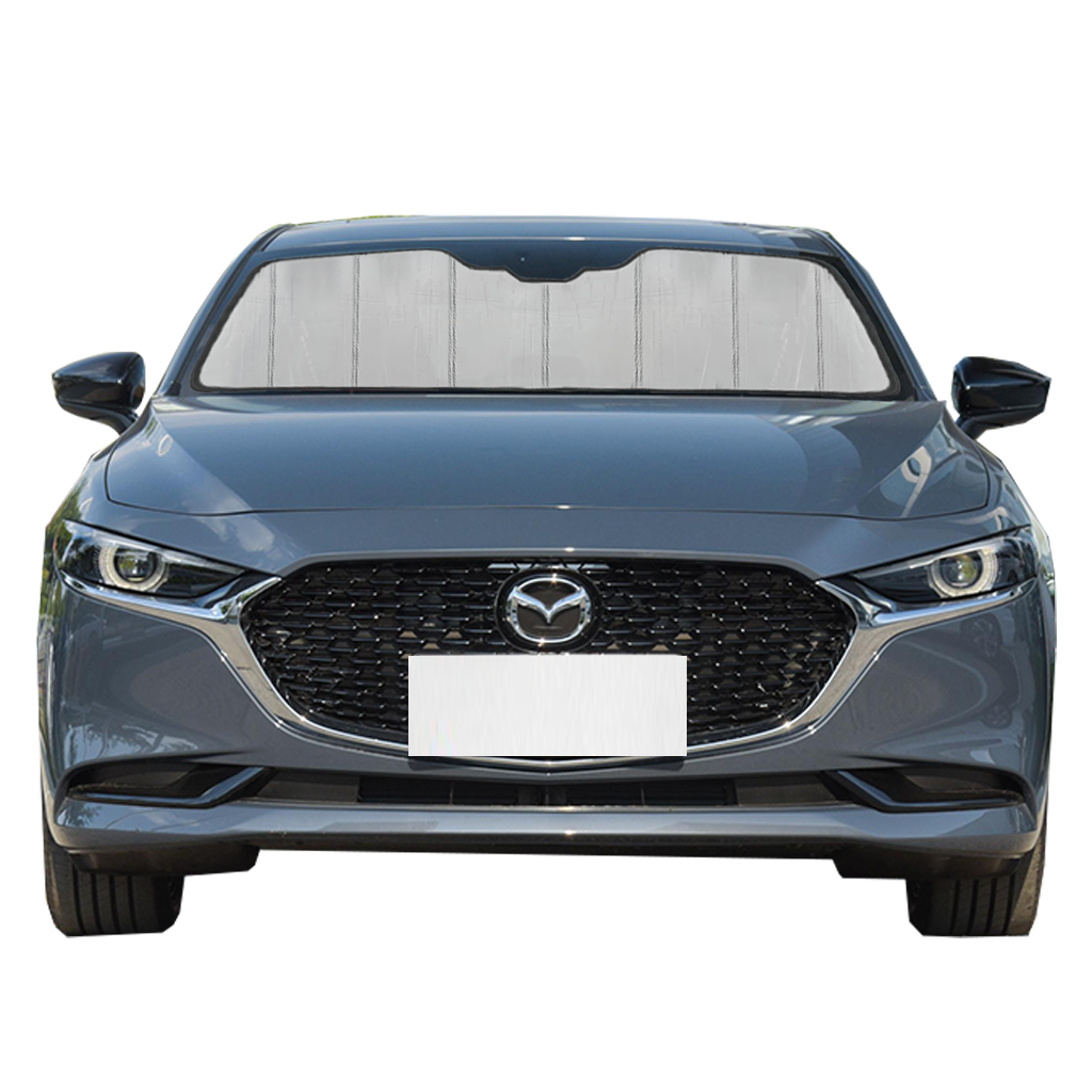 Custom Fit Car Front Window Foldable Sunshade for Mazda 3 Hatchback/Sedan (2013-2018)