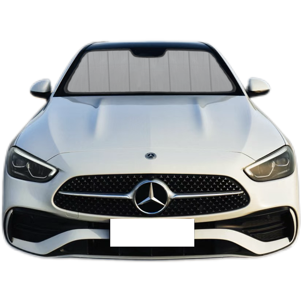 Custom Fit Car Front Window Foldable Sunshade for Mercedes-Benz C-Class Sedan/Wagon (2021-Present)