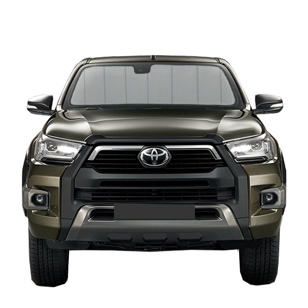 Custom Fit Car Front Window Foldable Sunshade for Toyota Hilux 8th Generation | TruckMasters OX (2015-Present)