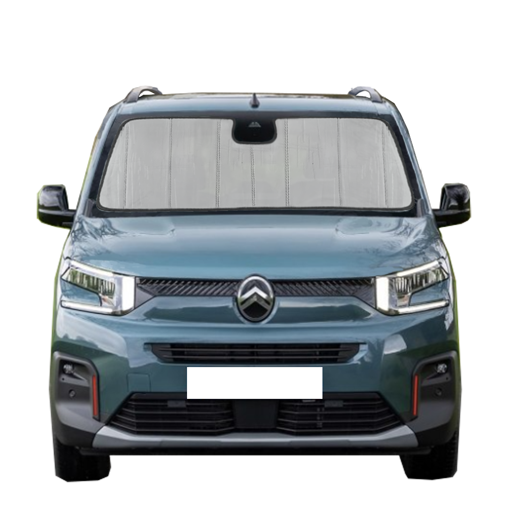 Custom Fit Car Front Window Foldable Sunshade for Citroen Berlingo | Peugeot Partner 2nd Generation  (2008-2018)