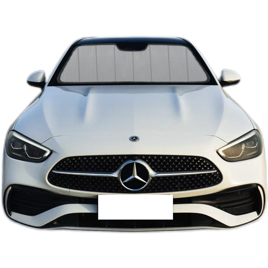 Custom Fit Car Front Window Foldable Sunshade for Mercedes-Benz C-Class Sedan/Wagon (2000-2007)