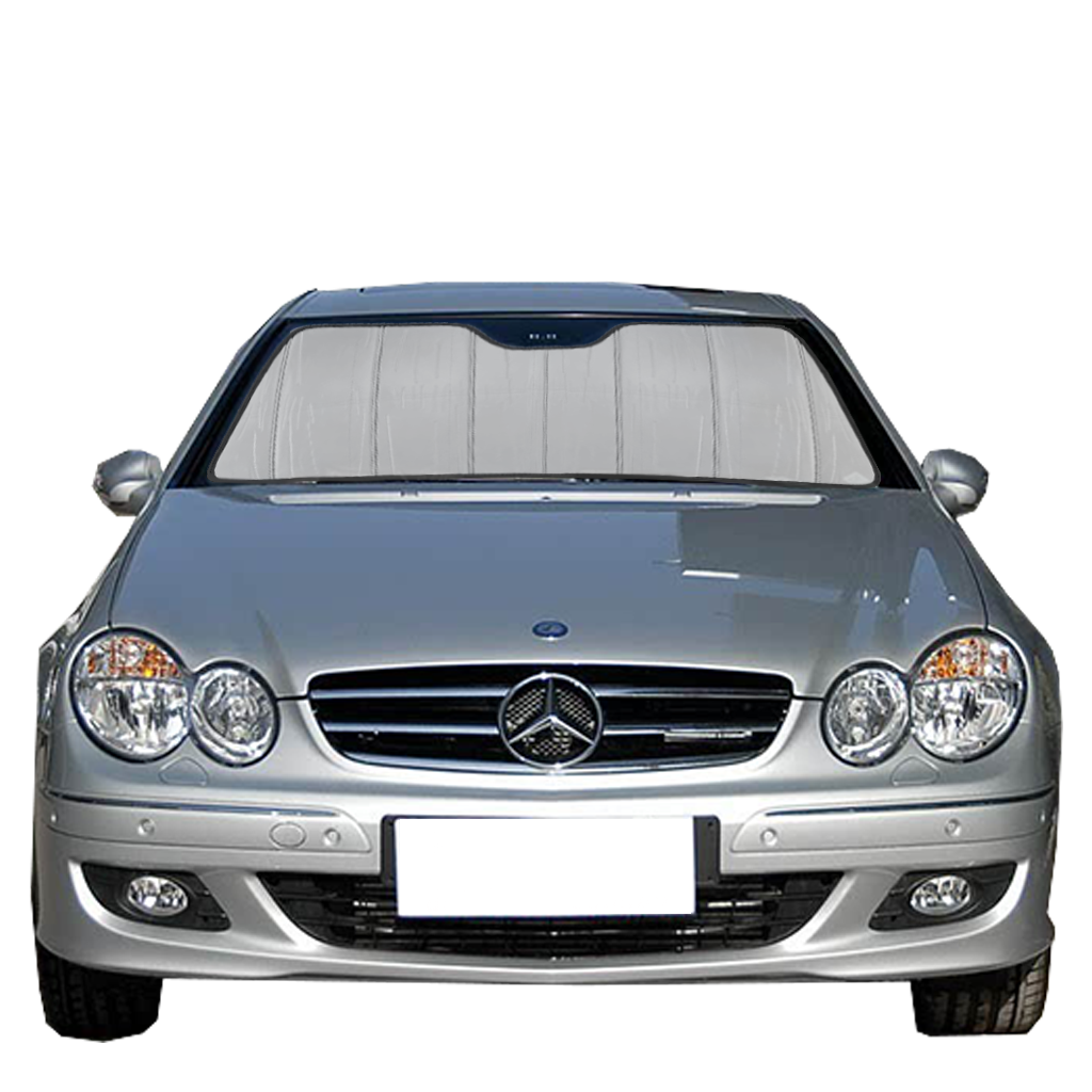 Custom Fit Car Front Window Foldable Sunshade for Mercedes-Benz CLK-Class Coupe/Convertible (2001-2009)