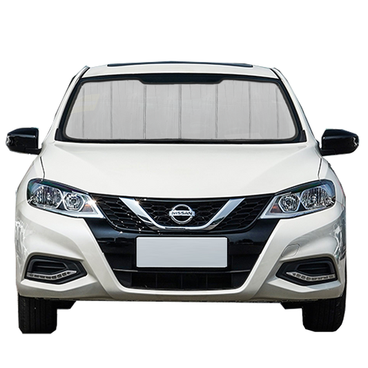 Custom Fit Car Front Window Foldable Sunshade for Nissan Pulsar/Tiida Hatchback (2011-2023)