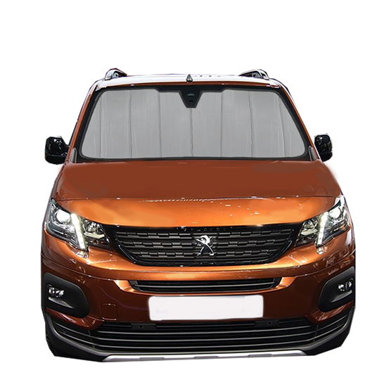 Custom Fit Car Front Window Foldable Sunshade for Peugeot Partner/Rifter | Citroen Berlingo (2018-Present)