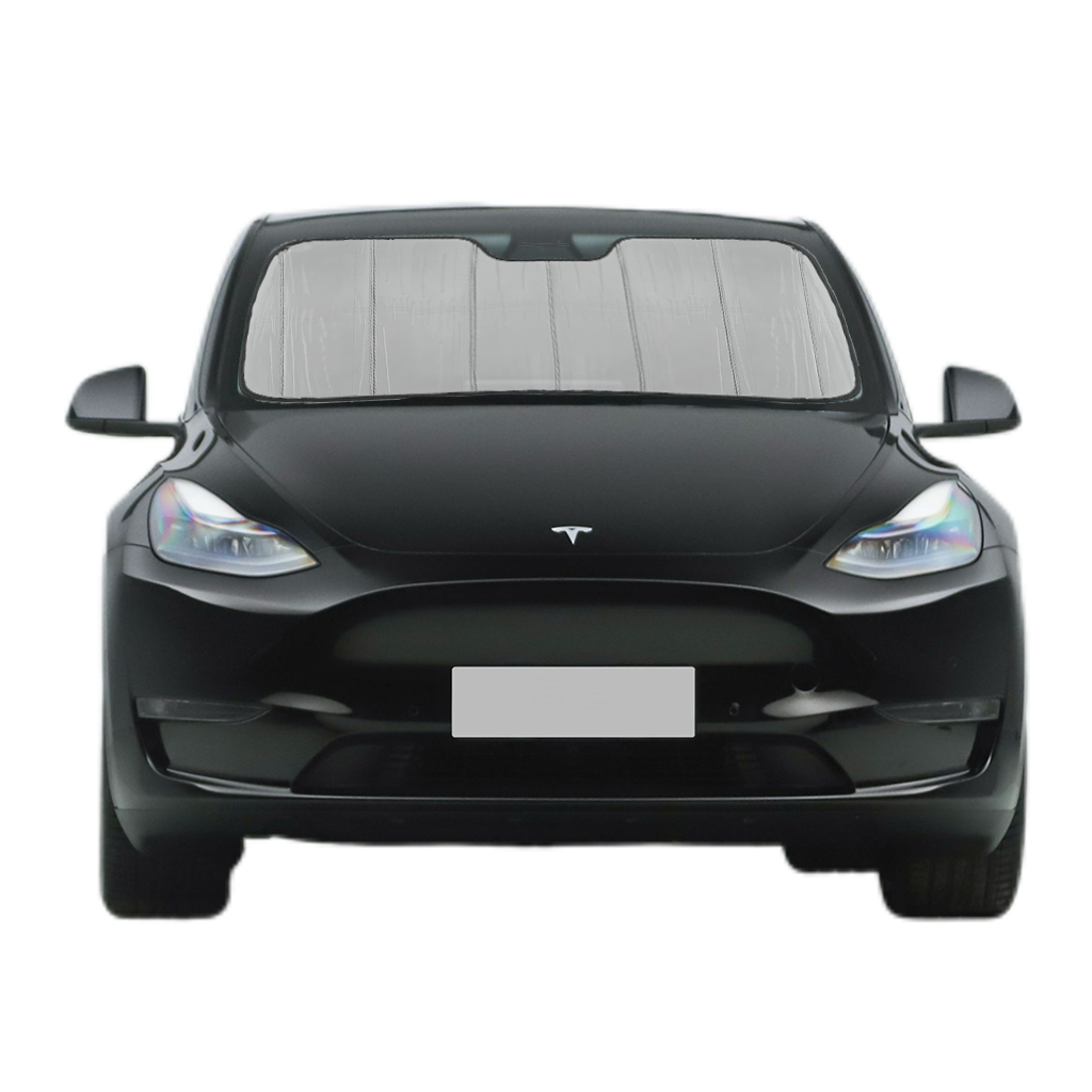 Custom Fit Car Front Window Foldable Sunshade for Tesla Model Y (2020-2024)