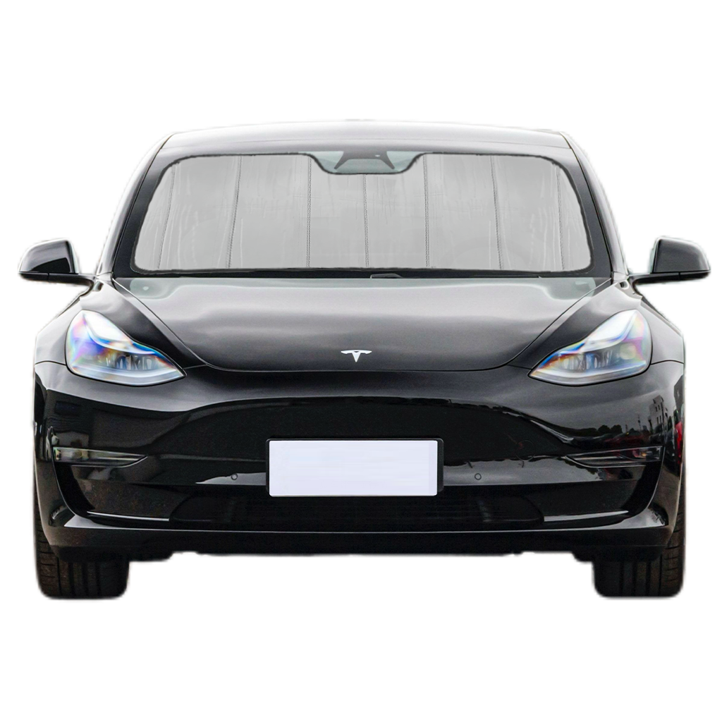 Custom Fit Car Front Window Foldable Sunshade for Tesla Model 3 (2019-2024)
