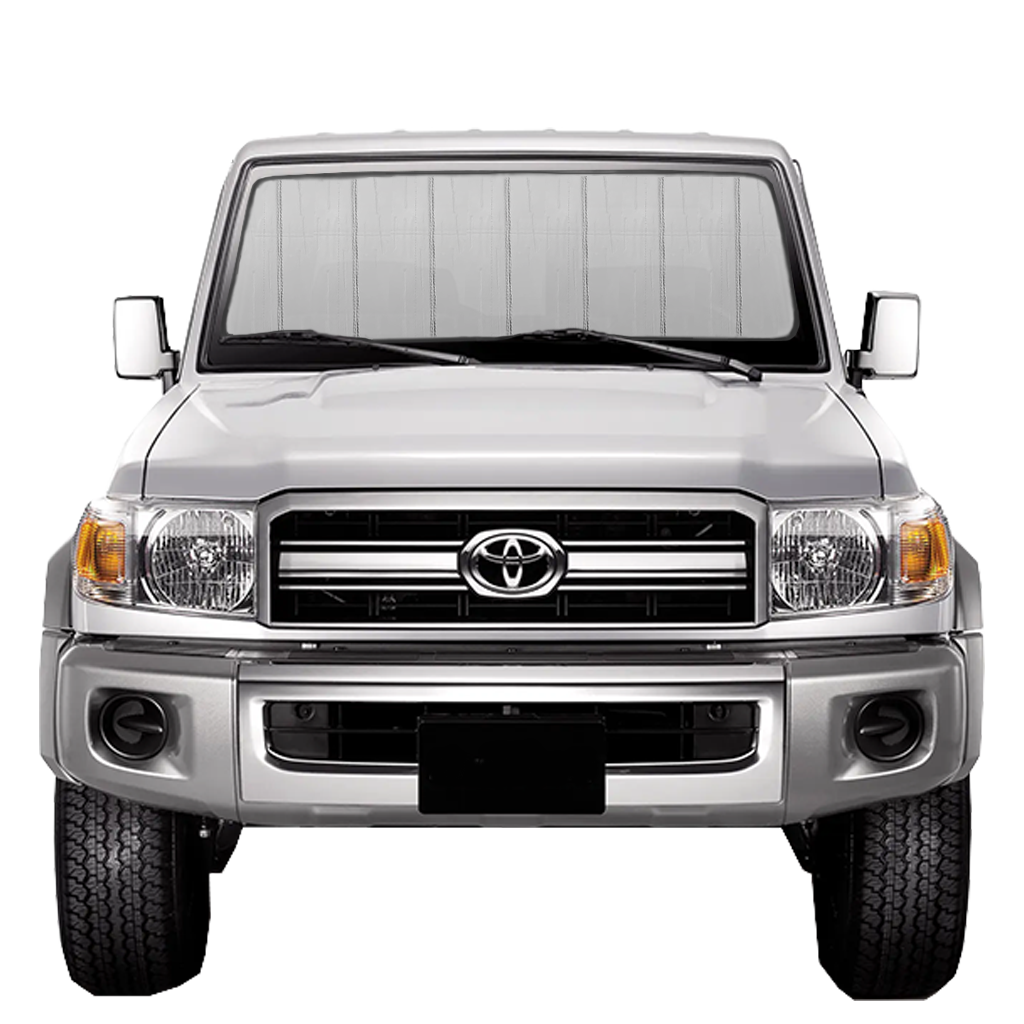 Custom Fit Car Front Window Foldable Sunshade for Toyota LandCruiser 70 Series (1984-Present)